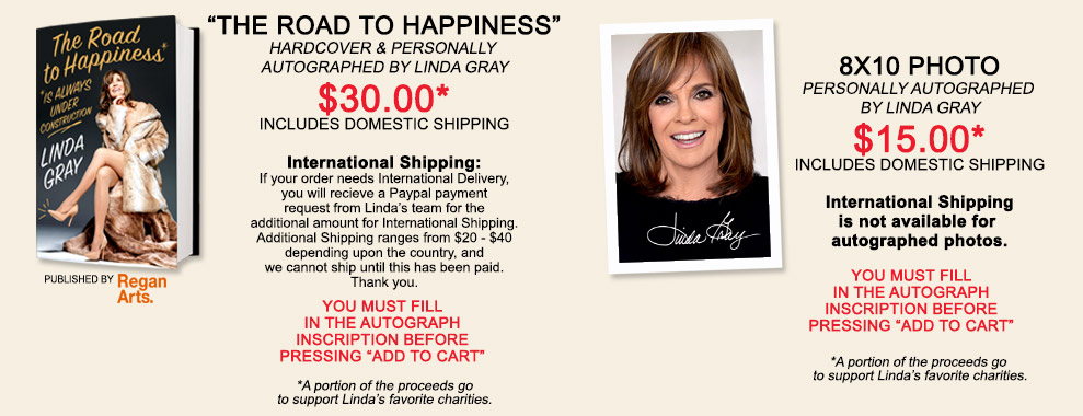 Linda Gray Autographed Photos and Books