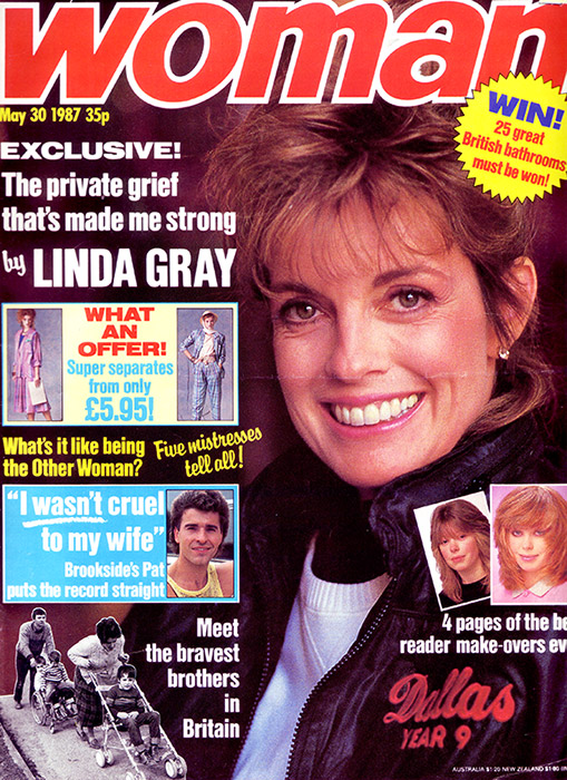 Linda Gray on WOMAN MAGAZINE