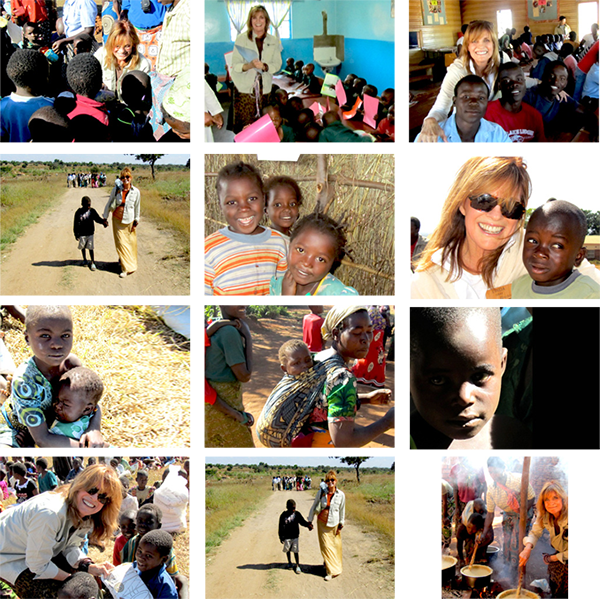 Pictures of Linda Gray in Africa